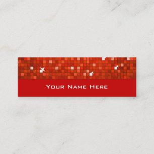 Discoteca Tiles Red tarjeta de negocios skinny