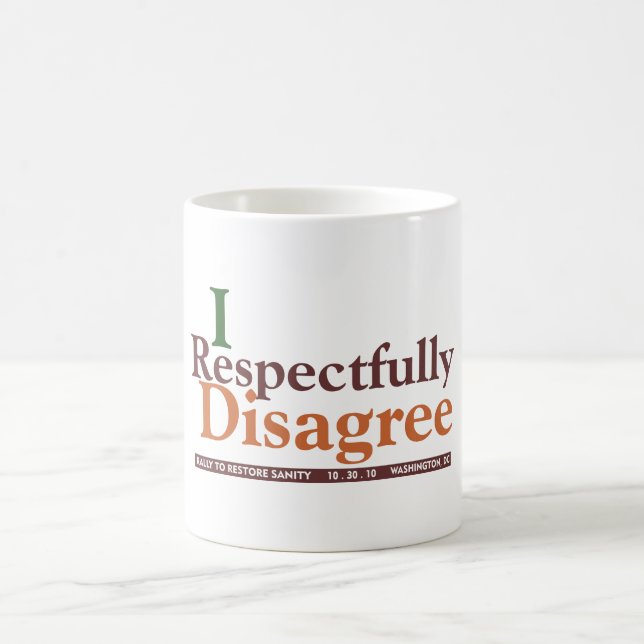Discrepa respetuoso la taza (Centro)