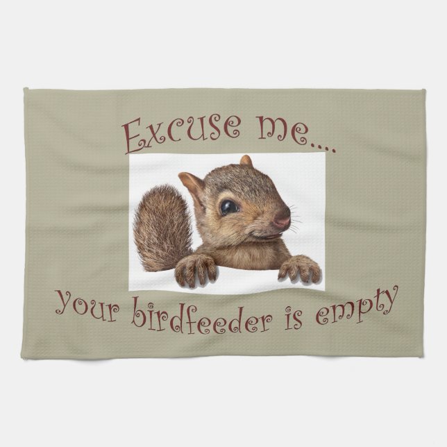 Disculpe...tu alimentador de aves es toalla vacía (Horizontal)