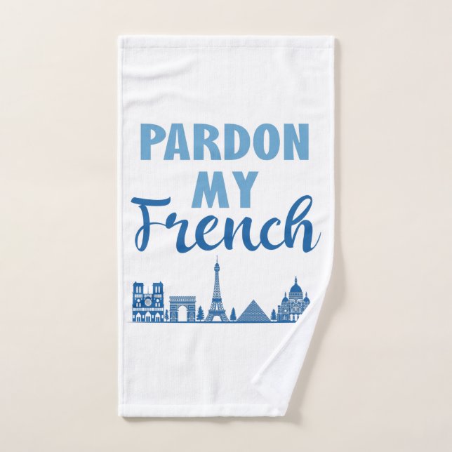 Disculpen mi francés - Paris Skyline (Toalla de mano)
