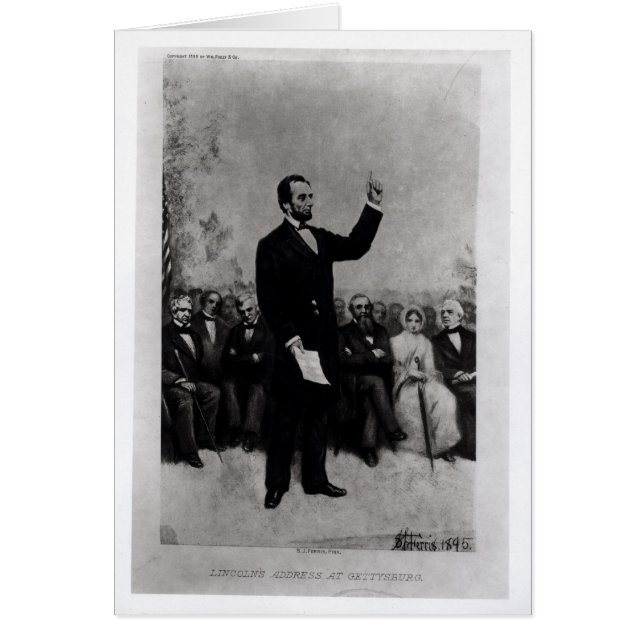 Discurso de Lincoln en Gettysburg, 1895 (Frente)