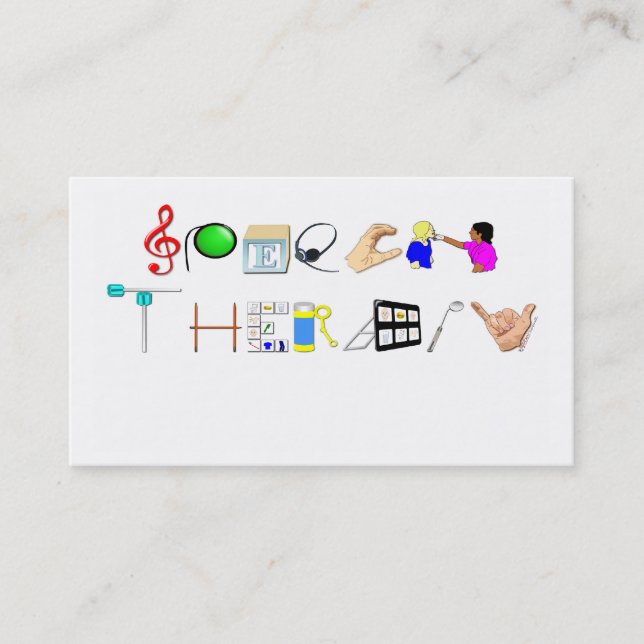 Discurso en la tarjeta de visita del trabajo (Anverso)