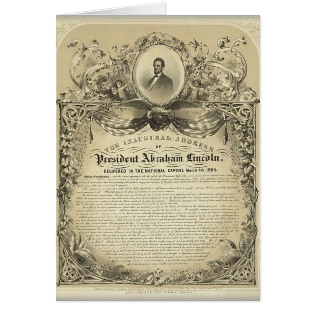 Discurso inaugural de Lincoln del abe del (Frente)