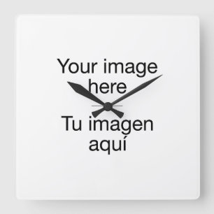 Diseña reloj de pared en blanco con tu foto