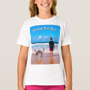 Diseña tu camiseta de foto de mascota con texto pe