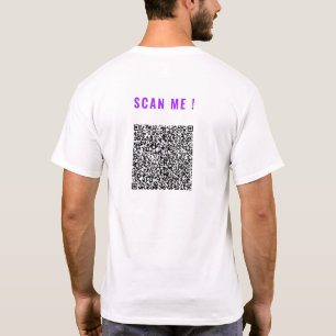 Diseña tu camiseta divertida con código QR ejemplo