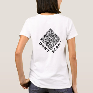 Diseña tu camiseta divertida con código QR persona