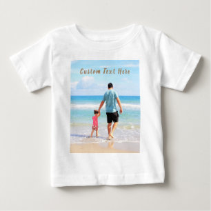 Diseña tu propia camiseta de bebé con foto y texto