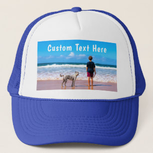 Diseña tu propia gorra de camionero con foto y tex