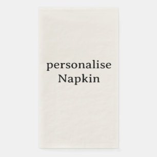 Diseña tu propia servilleta de papel ecru personal