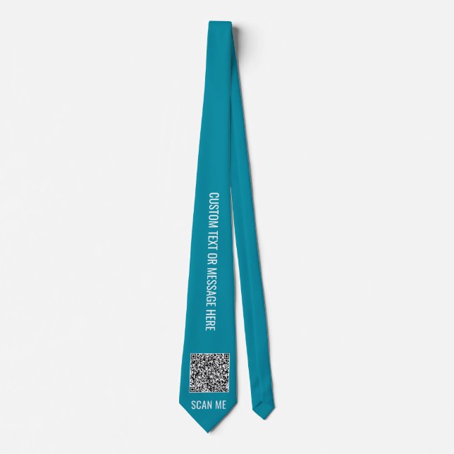 Diseña tu propio código QR y ejemplo de corbata co (Anverso)