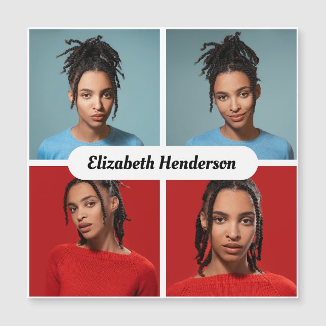 Diseña tu propio collage de 4 fotos (Anverso)