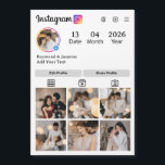 Diseña tu propio collage de 7 fotos<br><div class="desc">¡Diseña tu collage de 7 fotos utilizando una interfaz estilo Instagram! Reemplaza fácilmente la imagen con tus fotos favoritas en 6 marcos personalizables y 1 imagen de perfil. Esto es perfecto para compartir recuerdos,  contar una historia o crear una cuadrícula visual elegante,  todo en un diseño listo para publicar.</div>