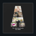 Diseña Tu Propio Collar de Fotos con la Letra A<br><div class="desc">Este collage de fotos con monograma es un diseño personalizado que combina un monograma destacado (iniciales o una letra) con una colección de fotos dispuestas artísticamente dentro o alrededor de él. Es una forma elegante de mostrar recuerdos mientras se añade un toque único y sofisticado a la decoración o a...</div>