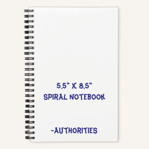 Diseña tu propio cuaderno en espiral de 5,5" x 8,5
