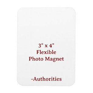 Diseña tu propio imán para fotos flexible de 3" x 