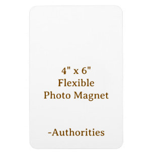 Diseña tu propio imán para fotos flexible de 4" x 