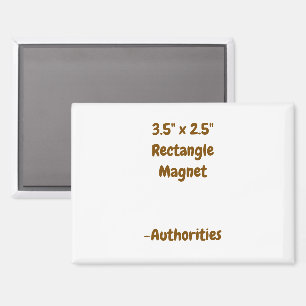 Diseña tu propio imán rectangular de 3,5" x 2,5"