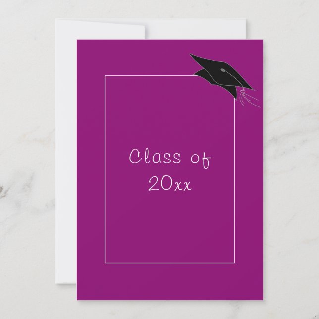 Diseña tu Propio Modelo de Invitación a la Graduac (Reverso)