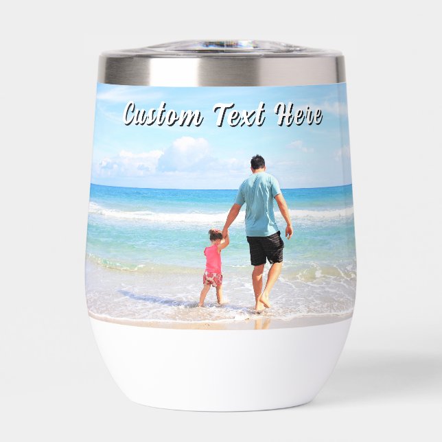 Diseña tu propio texto personalizado de foto (Frente)