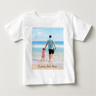 Diseña tu regalo de camiseta de bebé con foto y te