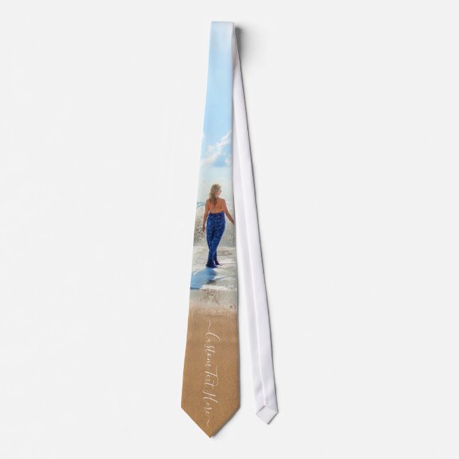 Diseña tu regalo de corbata con foto familiar y te (Anverso)