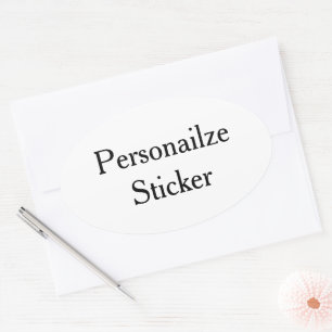 Diseña tus propias pegatinas ovaladas personalizad