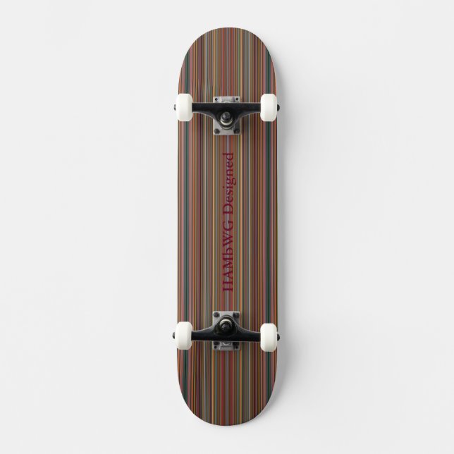 Diseñado para HAMbyWG - Skateboard - Bandas finas (Anverso)