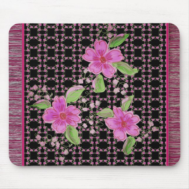 Diseñador De Alfombras Mágicas Rosa Y Borgoña (Frente)