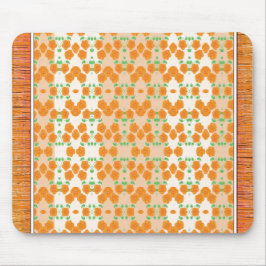Diseñador de flores estilo alfombra naranja