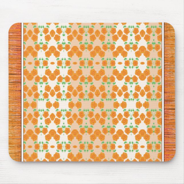 Diseñador de flores estilo alfombra naranja (Frente)