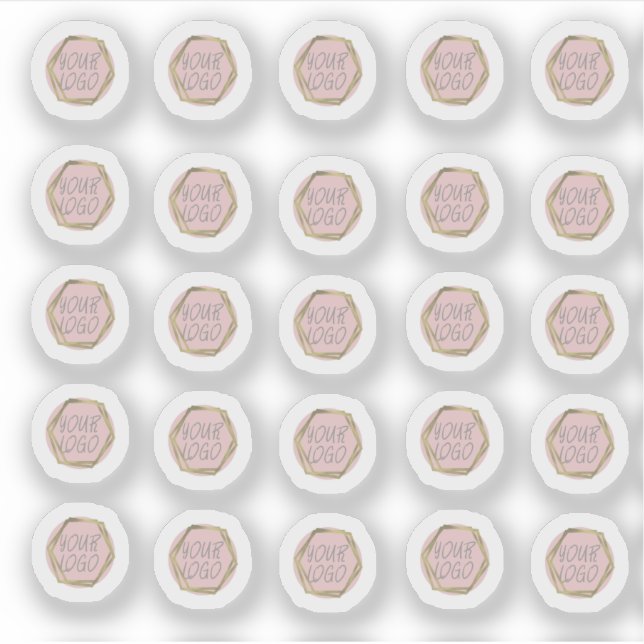 Diseñador de Maquillaje Empresarial Logo Pegatina (Anverso)