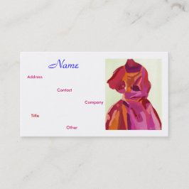 Diseñador de moda Autumn II Tarjeta de visita