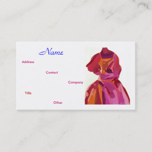 Diseñador de moda Autumn IV Tarjeta de visita