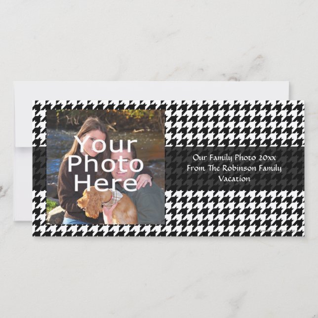 Diseñador de moda con estilo Houndstoth blanco/neg (Anverso)