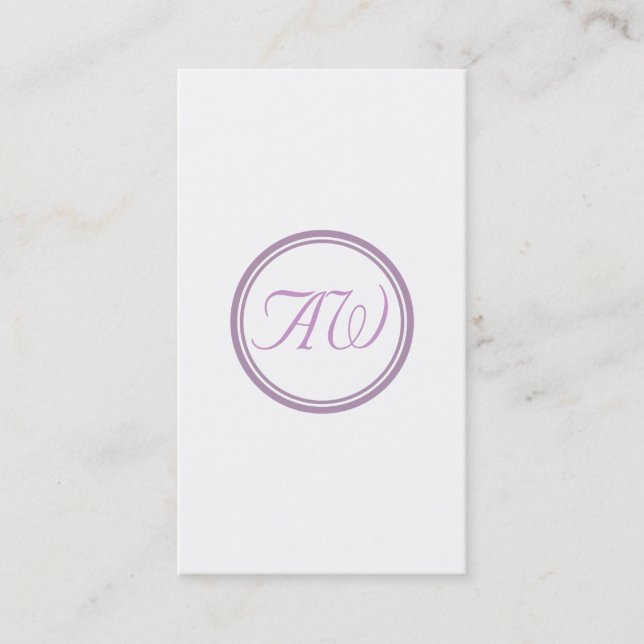 Diseñador de moda - tarjetas de visita (Anverso)