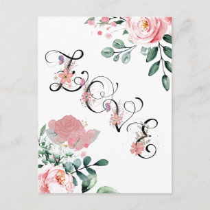 Diseñador de postales de amor/fe de primavera de b