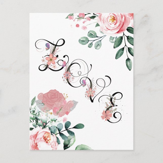Diseñador de postales de amor/fe de primavera de b (Anverso)