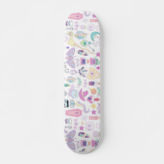 Diseñador de skateboard Pastel Purple Witch