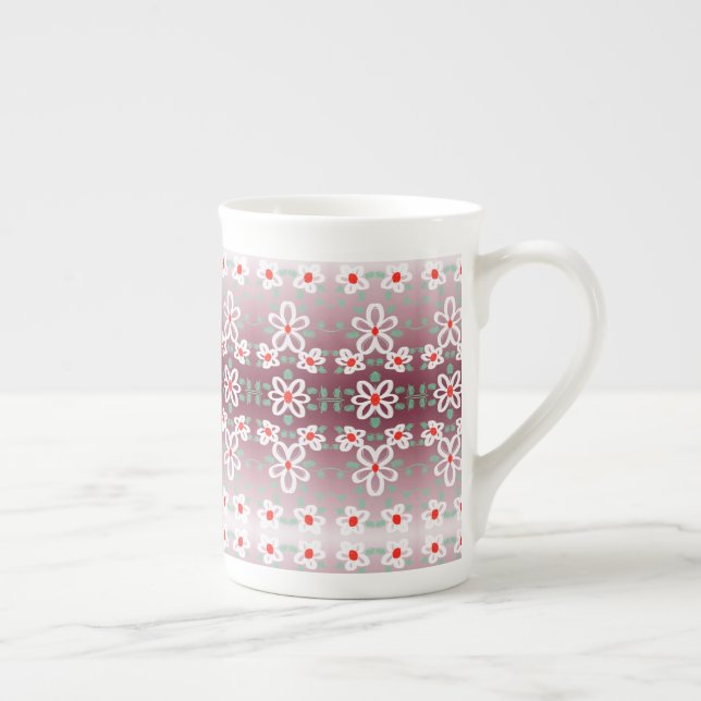 Diseñador de tazas de café de China con rosados (Derecha)