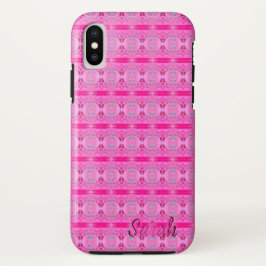 Diseñador Funda de celda rosa para Sarah o You