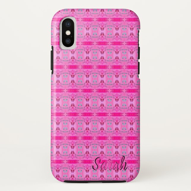 Diseñador Funda de celda rosa para Sarah o You (Reverso)