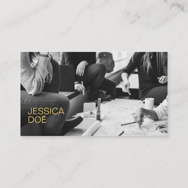 Diseñador interior moderna tarjeta de visita Minim (Reverso)