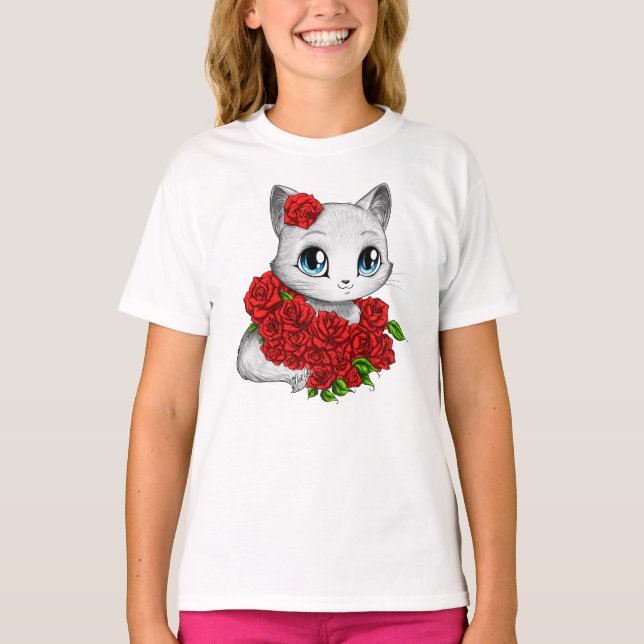 Diseñador ofrecido: Camiseta color de rosa (Anverso)