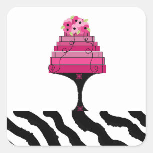 Diseñador Pastel rosa con Pegatina de impresión de