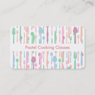 Diseñador que cocina tarjetas de visita de la