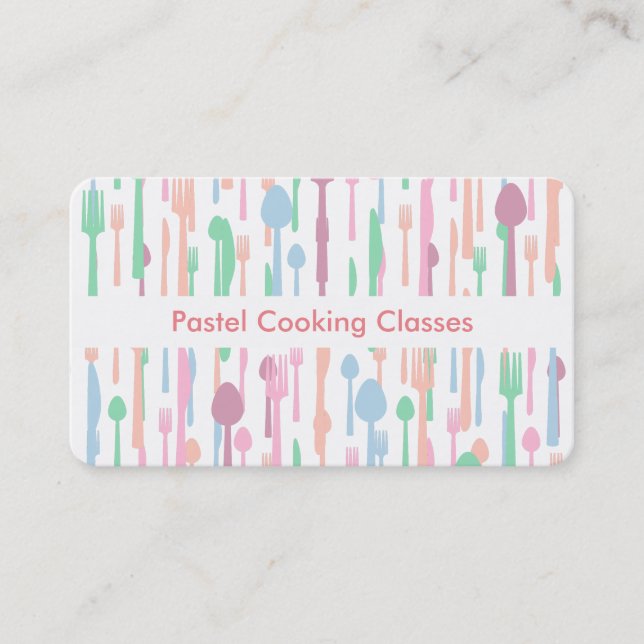 Diseñador que cocina tarjetas de visita de la (Anverso)