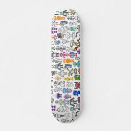Diseñador Robot Robotics Skateboard Skate Deck FLE