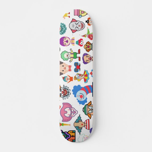 Diseñador Skateboard Deck Clowncore Weirdcore (Anverso )