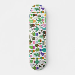 Diseñador Suculento Plant Cactus Skateboard Deck